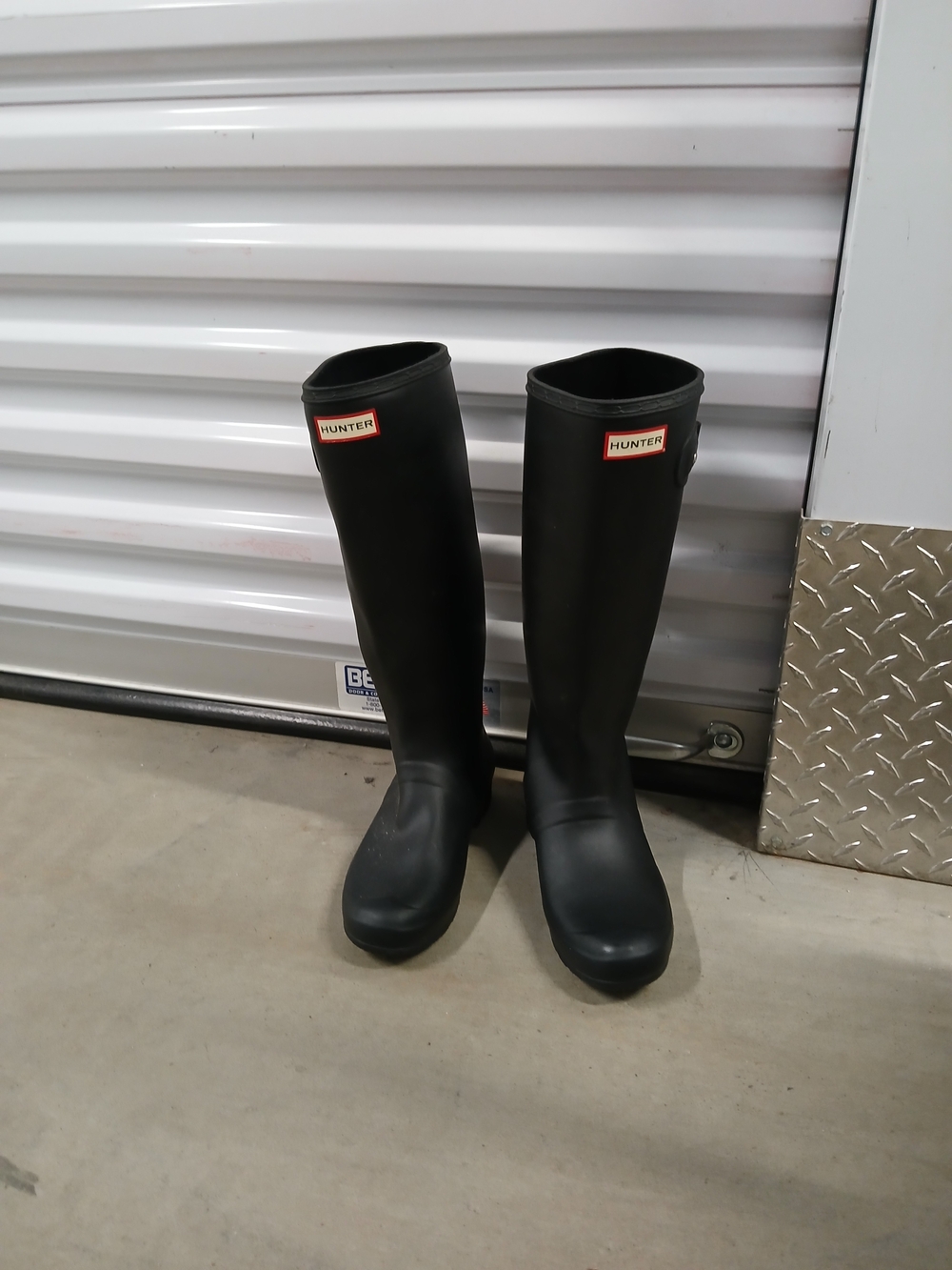 Hunter Black Tall Rain Boots